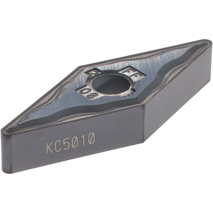 V - Diamond (Rhombic) 35-Deg 3/8" IC Carbide Insert, Grade KC5010, TiAlN - Kennametal 1601890