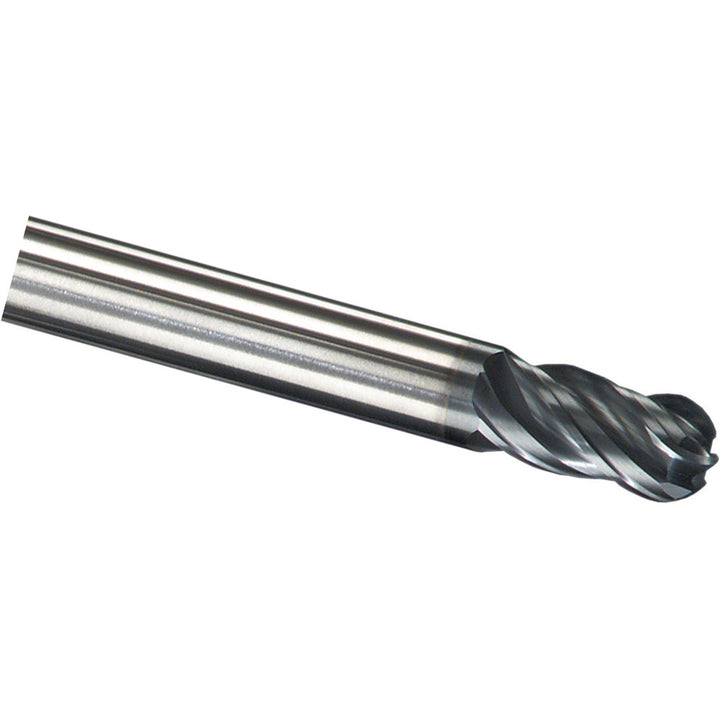 1/4" 4-Flute Solid Carbide Ball End Mill, AlTiN - SGS 36344