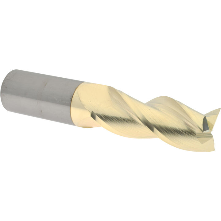 1" 3-Flute Solid Carbide Square End Mill, ZrN - Accupro 315081