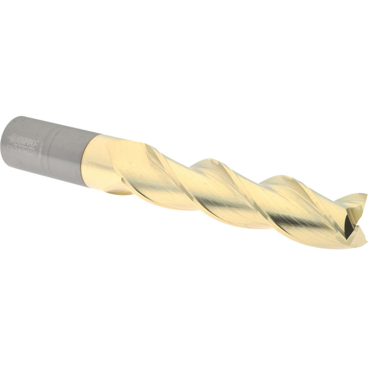 1" 3-Flute Solid Carbide Square End Mill, ZrN - Accupro 315099