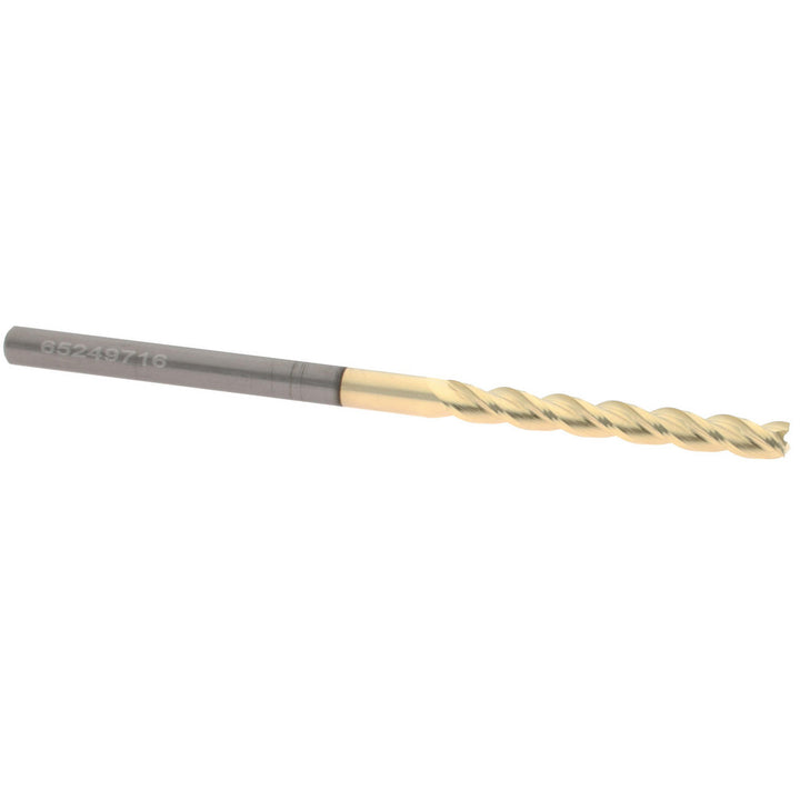 1/8" 3-Flute Solid Carbide Square End Mill, ZrN - Accupro 314487