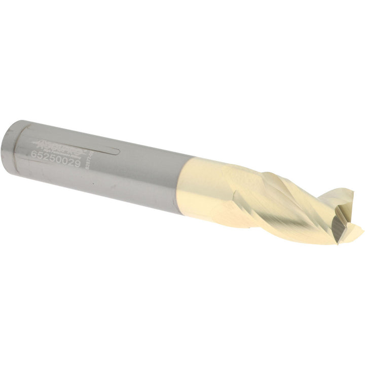 3/8" 3-Flute Solid Carbide Square End Mill, ZrN - Accupro 314723