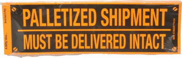 PALLETIZED SHIPMENT Label - Nifty Products NSS101