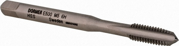 M5x0.8 Metric Coarse High-Speed Steel Machine Tap - Dormer Pramet 5976878