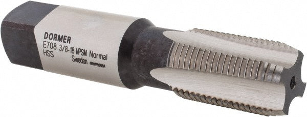 3/8-18 NPSM High-Speed Steel Tap - Dormer Pramet 5977572