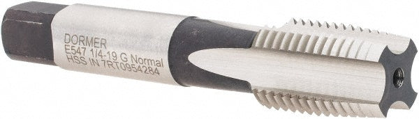 1/4-19 G(BSP) HSS Straight Flute Tap - Dormer Pramet 5976327