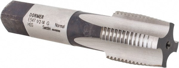 1/2-14 G(BSP) HSS Straight Flute Tap - Dormer Pramet 5976474