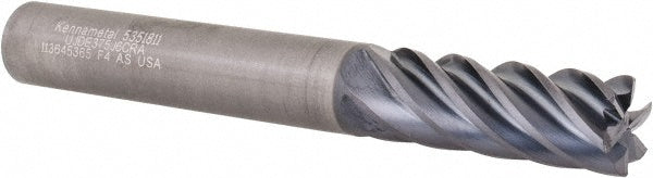 3/8" 6-Flute Solid Carbide Corner Radius End Mill, AlTiN - Kennametal 5351811