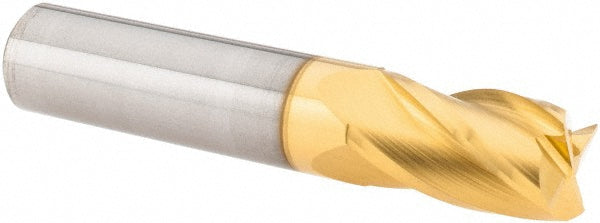 3/8" 4-Flute Solid Carbide Square End Mill, TiN - M.A. Ford. 16337500T