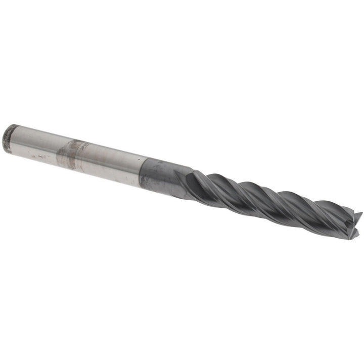 1/4" 4-Flute Solid Carbide Square End Mill, AlTiN - Accupro 95168317