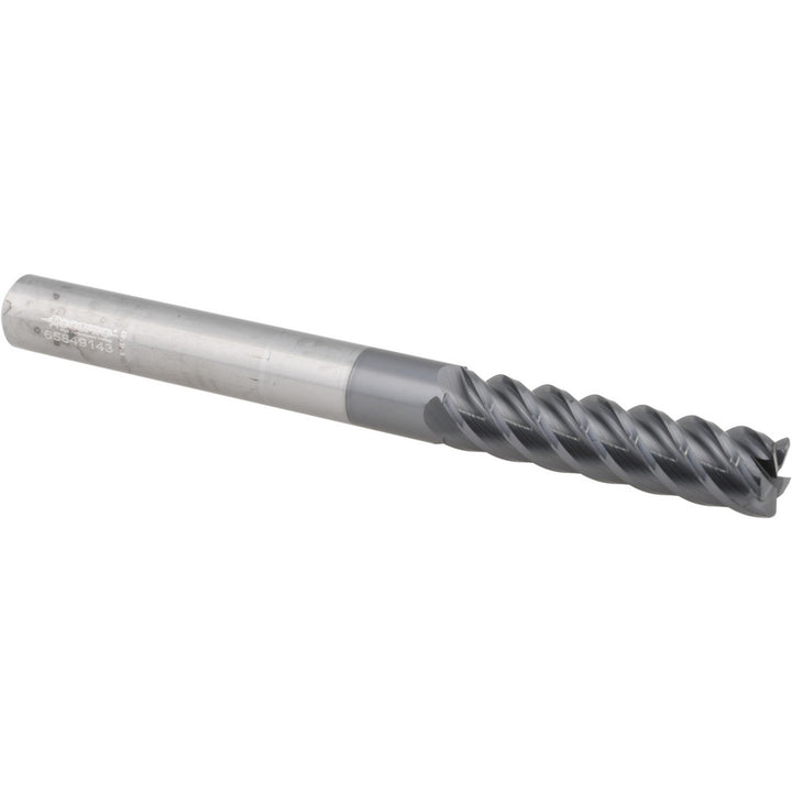 3/8" 5-Flute Solid Carbide Corner Radius End Mill, AlTiN - Accupro 95168442