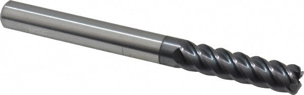 3/8" 5-Flute Solid Carbide Corner Radius End Mill, AlTiN - Accupro 95168489