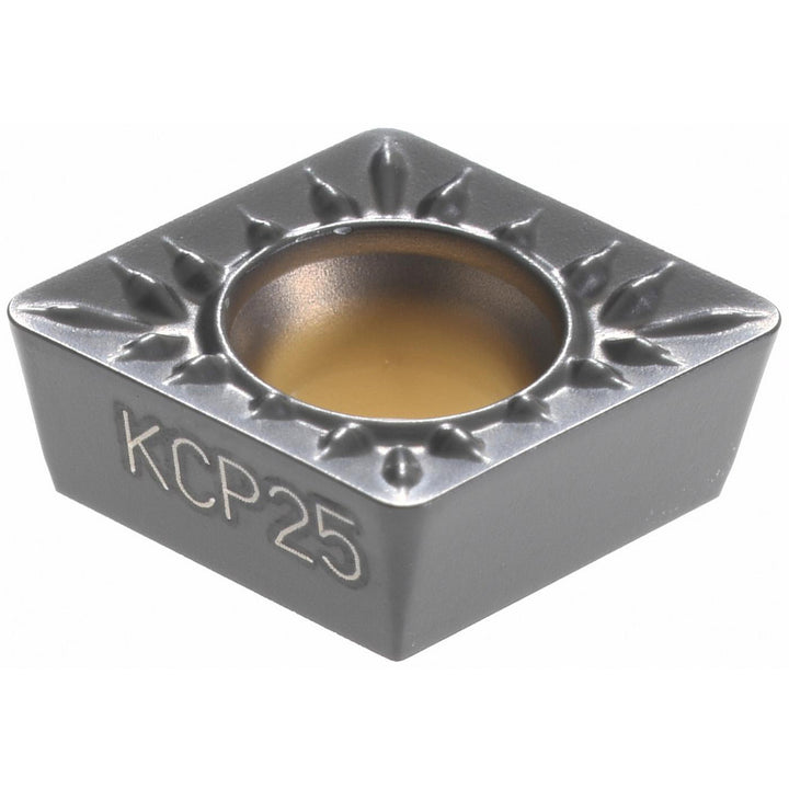 C - Diamond (Rhombic) 80-Deg 3/8" IC Carbide Insert, Grade KCP25, TiCN - Kennametal 3744893