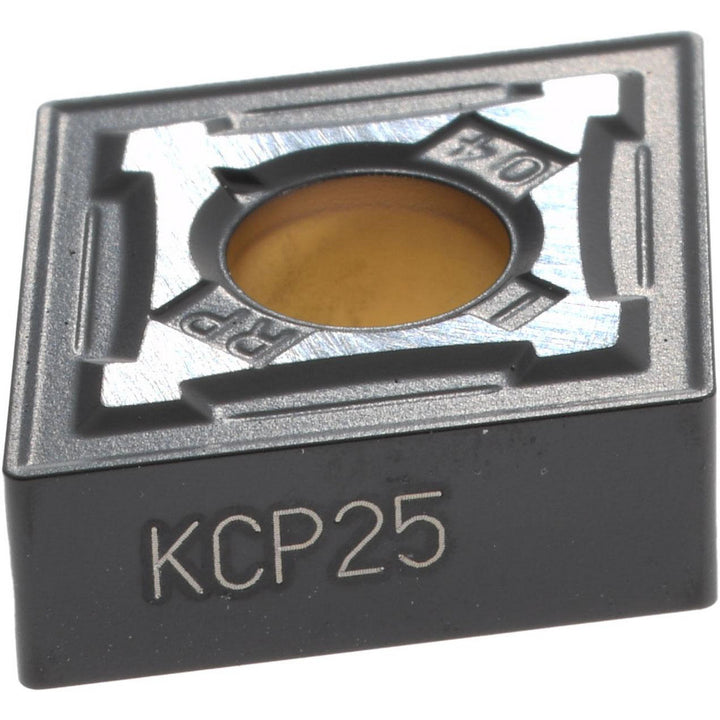 C - Diamond (Rhombic) 80-Deg 1/2" IC Carbide Insert, Grade KCP25, TiCN - Kennametal 3751644