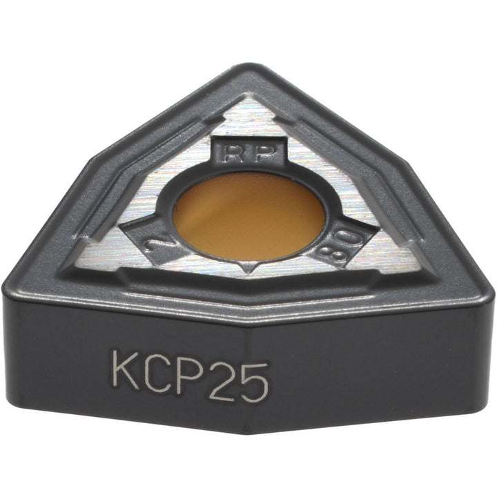 W - Trigon 80-Deg 1/2" IC Carbide Insert, Grade KCP25, TiCN - Kennametal 3751699