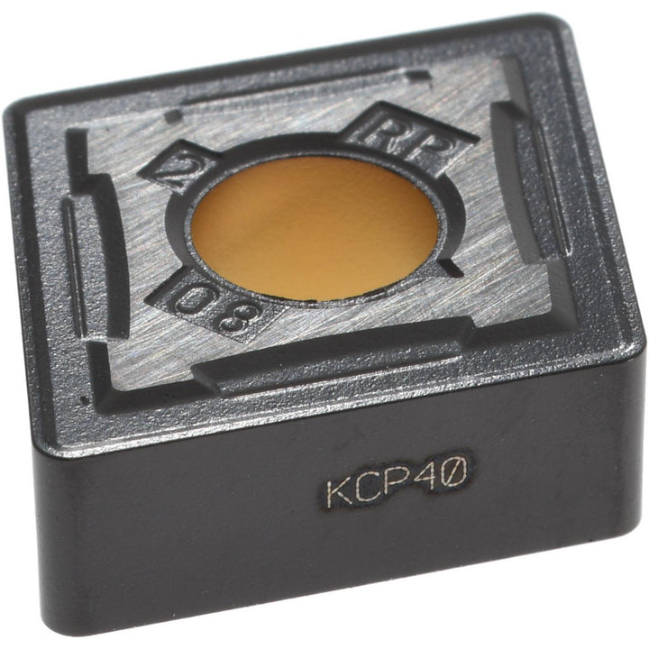C - Diamond (Rhombic) 80-Deg 1/2" IC Carbide Insert, Grade KCP40, TiN - Kennametal 3751828