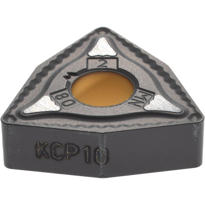 W - Trigon 80-Deg 1/2" IC Carbide Insert, Grade KCP10, TiCN - Kennametal 3753257
