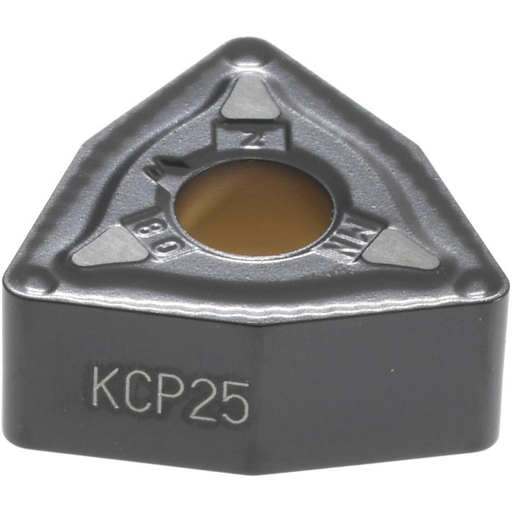 W - Trigon 80-Deg 3/8" IC Carbide Insert, Grade KCP25, TiCN - Kennametal 3753473