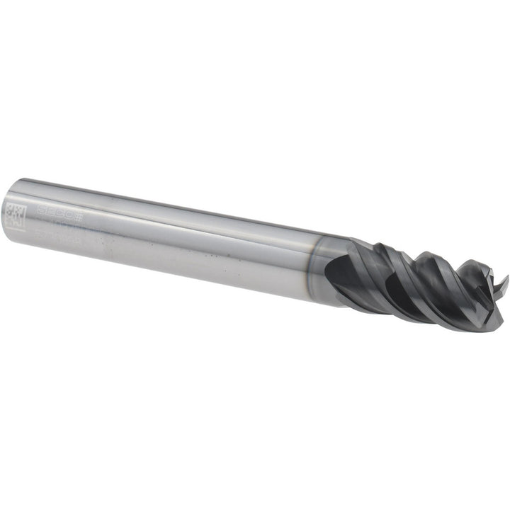 3/8" 4-Flute Solid Carbide Corner Radius End Mill, SIRON-A - Seco 02711588