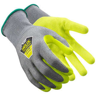 3X-Large Gray; High-Visibility Yellow HPPE Blend Cut, Puncture & Abrasion-Resistant Gloves - HexArmor. 3014-XXXL (12)