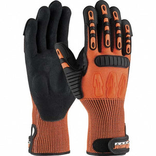 Medium High-Visibility Orange HPPE Cut, Puncture & Abrasion-Resistant Gloves - PIP 120-5150/M