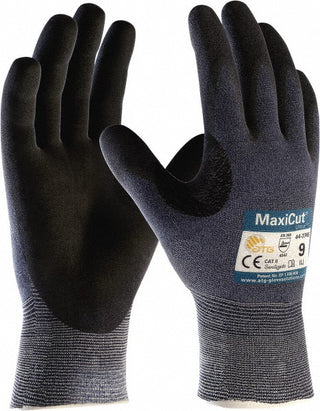 Medium Blue Engineered Yarn Cut-Resistant Gloves - ATG 44-3745/M