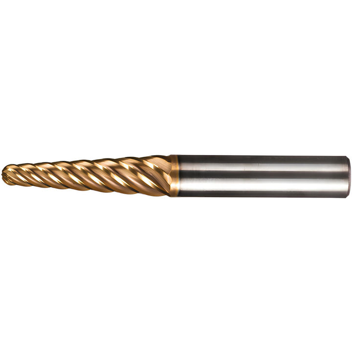 0.2362" 6-Flute Solid Carbide Tapered End Mill, AlTiN - Kennametal 7078277