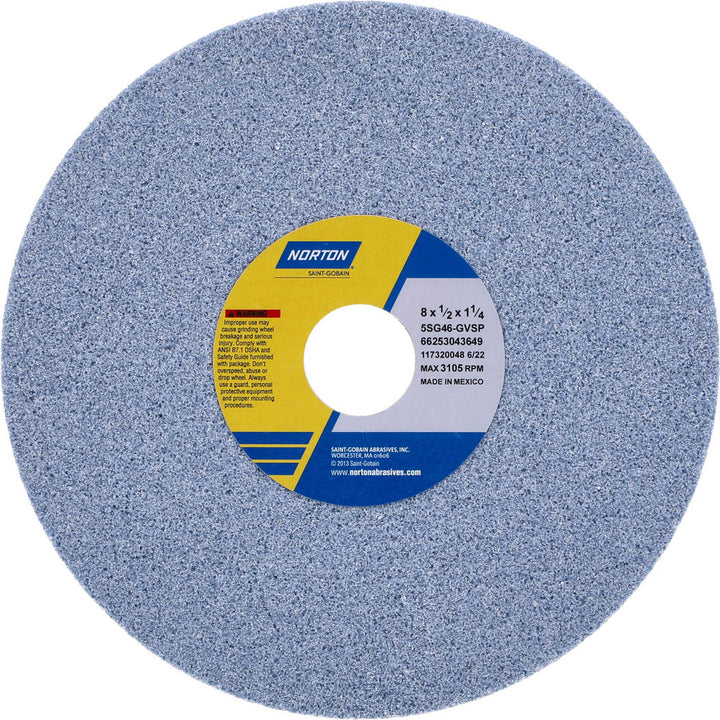 8 x 1/2" 46-Grit Ceramic Grinding & Cutoff Wheel - Norton 66253043649