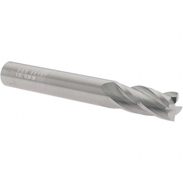 0.3937" 4-Flute Solid Carbide Square End Mill - SGS 40157