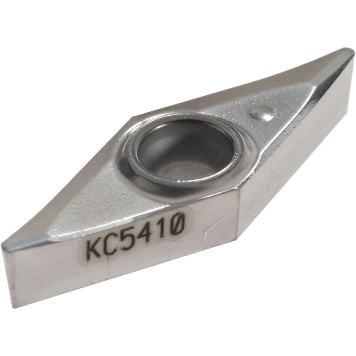 V - Diamond (Rhombic) 35-Deg 1/4" IC Carbide Insert, Grade KC5410, TiB2 - Kennametal 1910044