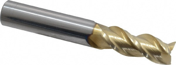 3/8" 3-Flute Solid Carbide Square End Mill, ZrN - ProMax 109-02416
