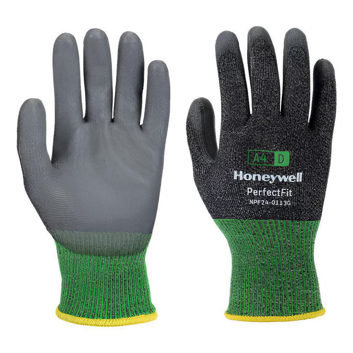 X-Small Gray; Green HPPE Cut, Puncture & Abrasion-Resistant Gloves - Honeywell NPF24-0113G-6/XS