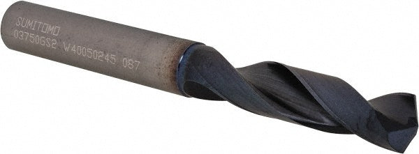 3/8" Solid Carbide Screw Machine Drill Bit, Coated, 135° point - Sumitomo U101144