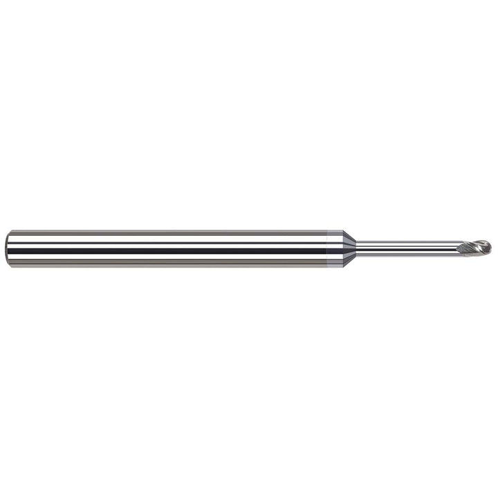 1/8in" 3-Flute Solid Carbide Ball End Mill, TiB2 - Harvey Tool 54508-C8