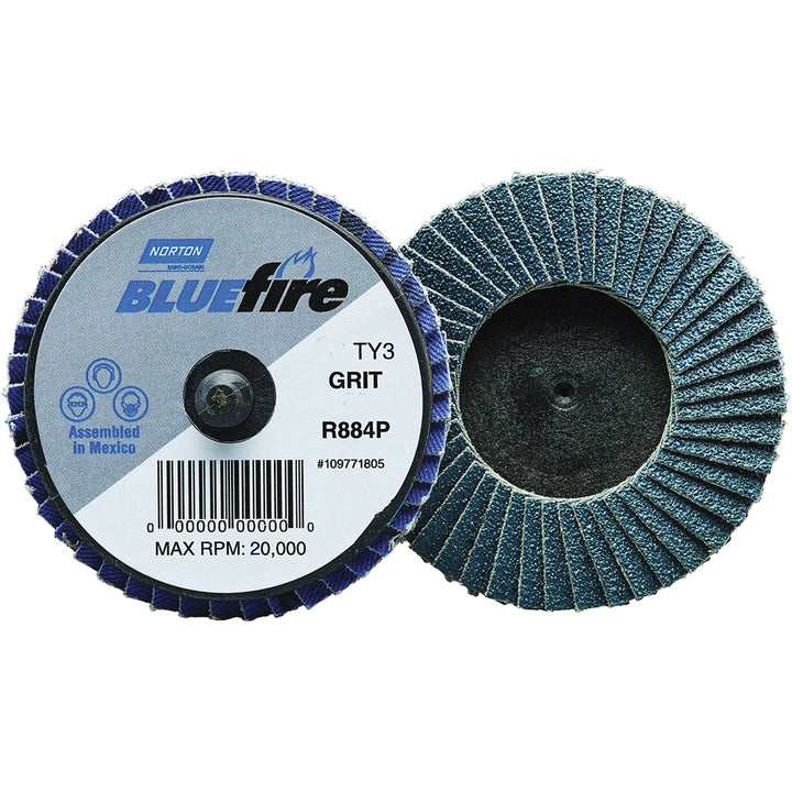 3" 40-Grit Zirconia Alumina Disc - Norton 77696090171