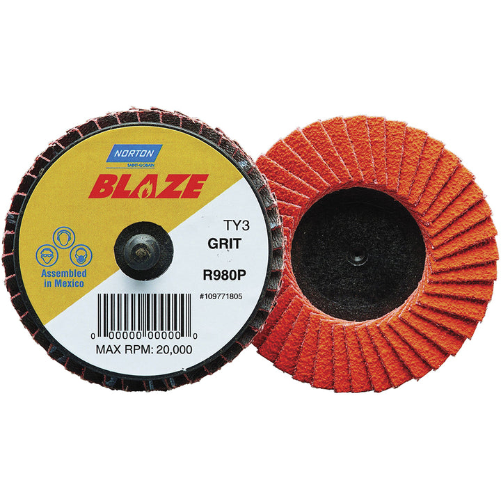2" 40-Grit Ceramic Alumina Disc - Norton 77696090146
