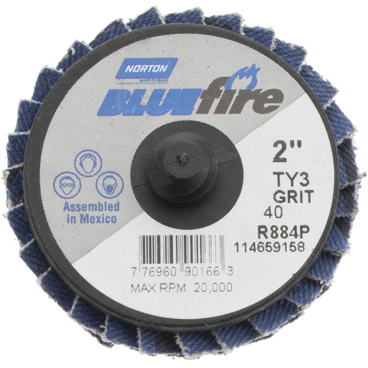 2" 40-Grit Zirconia Alumina Disc - Norton 77696090166