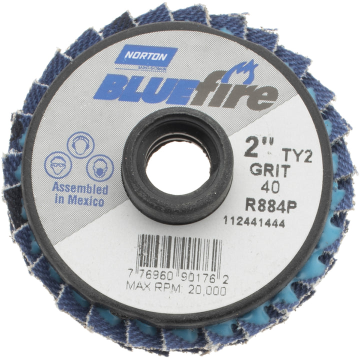 2" 40-Grit Zirconia Alumina Disc - Norton 77696090176