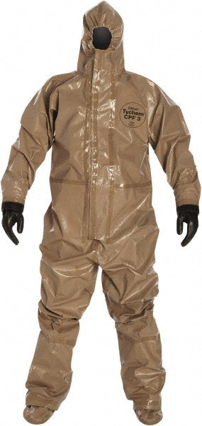 Medium Tan Chemical-Resistant Protective Garment - Dupont C3185TTNMD000600