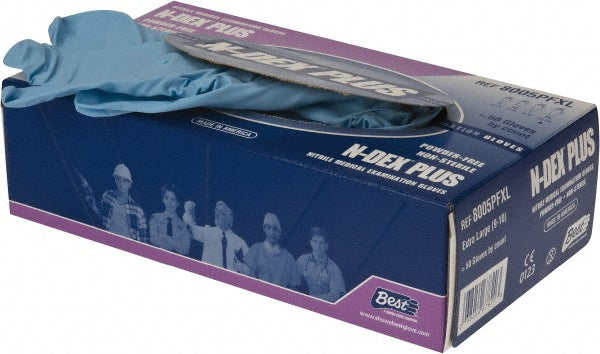 Blue Nitrile Gloves - SHOWA 8005PFXL