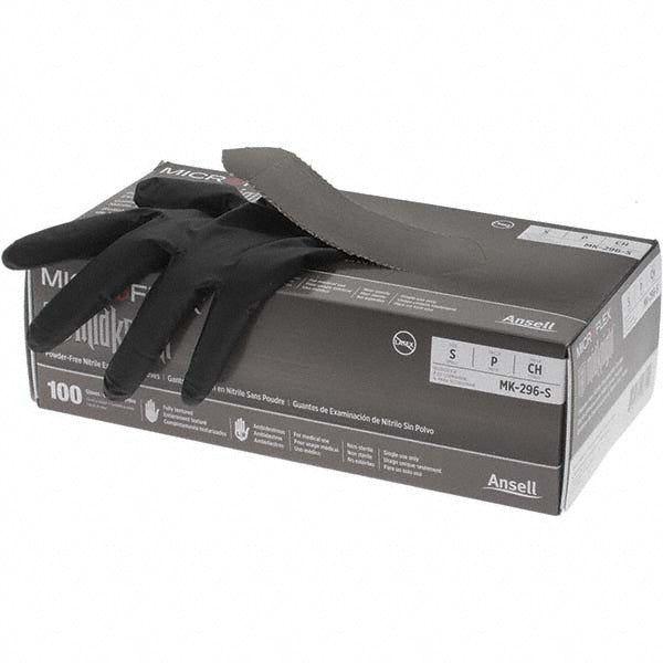 Black Nitrile Gloves - Ansell MK-296-S