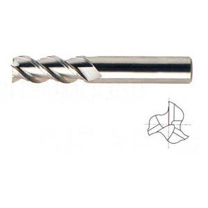 1/4in" 3-Flute Solid Carbide Square End Mill, TiAlN - YG-1 34573TF