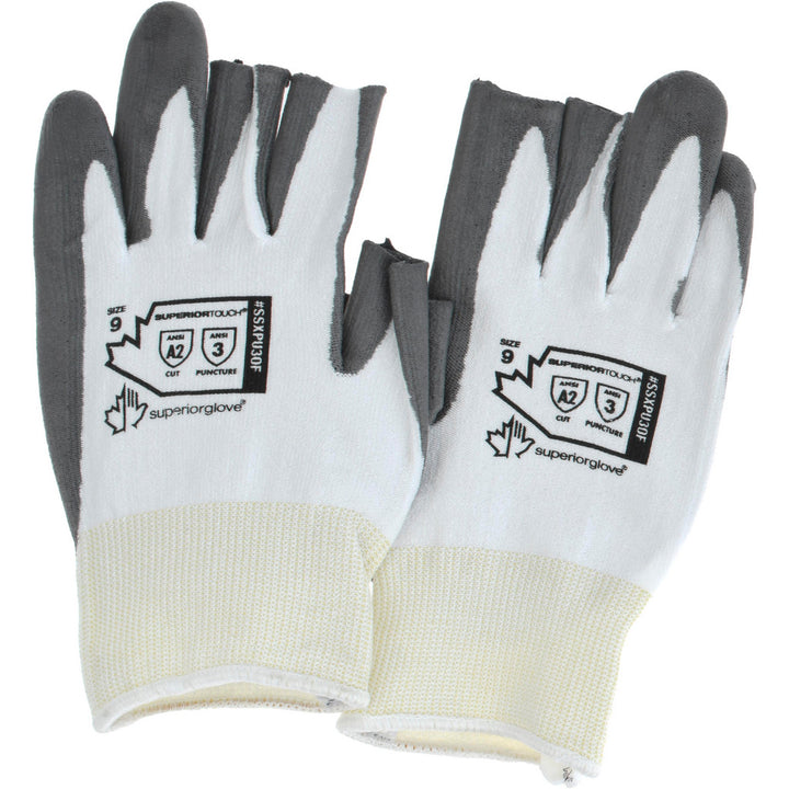 Large White Dyneema Cut & Puncture-Resistant Gloves - Superior Glove Works SSXPU3OF-9