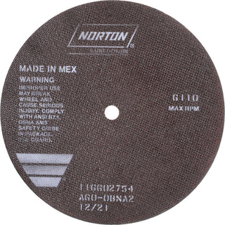 10" 60-Grit Aluminum Oxide Grinding & Cutoff Wheel - Norton 66253149317