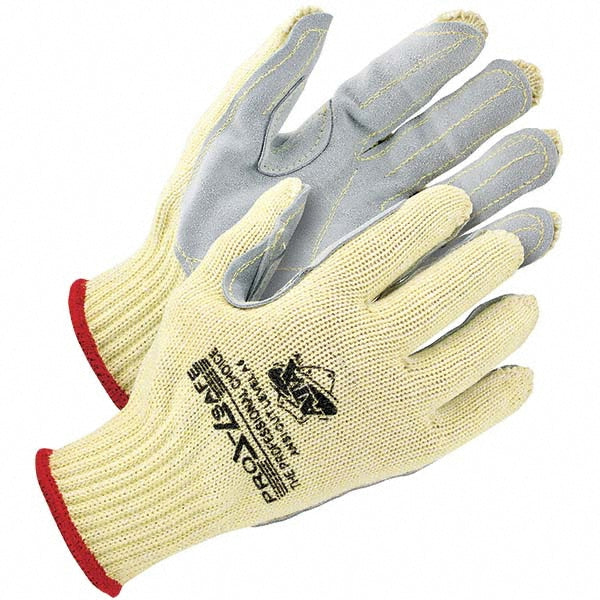 Small Yellow; Gray Cut-Resistant; Puncture-Resistant Gloves - PRO-SAFE GLA-A7-S