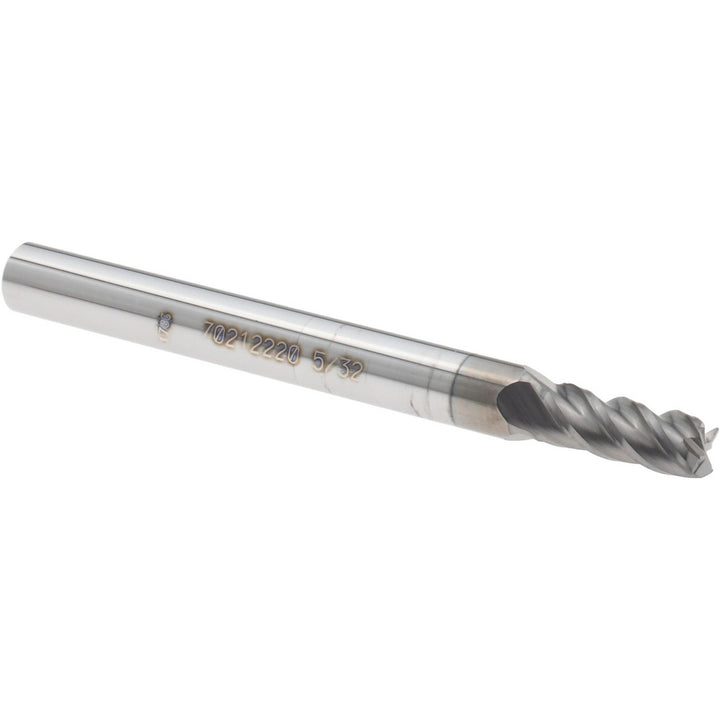 5/32" 4-Flute Solid Carbide Square End Mill, nACRo - Accupro 12178998