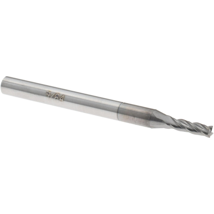 5/64" 4-Flute Solid Carbide Square End Mill, nACRo - Accupro 12178960