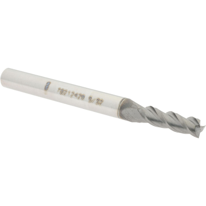 5/32" 3-Flute Solid Carbide Square End Mill, nACRo - Accupro 12178875