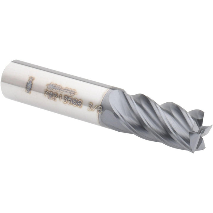 3/8" 5-Flute Solid Carbide Square End Mill, AlTiN - Accupro 12180730