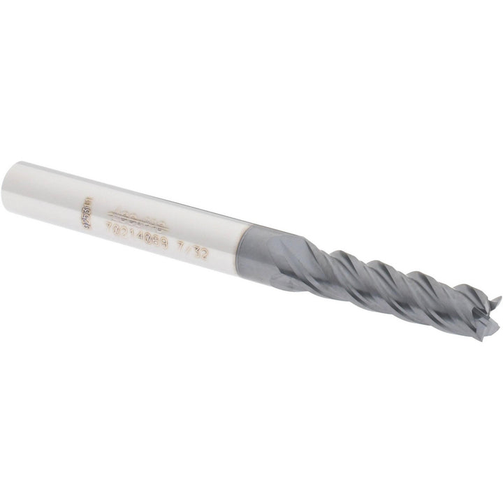 7/32" 4-Flute Solid Carbide Square End Mill, AlTiN - Accupro 12180423